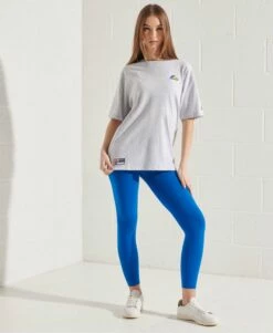 SUPERDRY Mountain Sport Embroidered T-Shirt Ice Marl