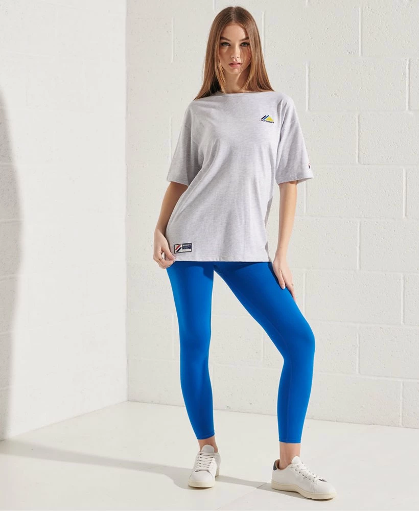 SUPERDRY Mountain Sport Embroidered T-Shirt Ice Marl 1 SUPERDRY Mountain Sport Embroidered T-Shirt Ice Marl