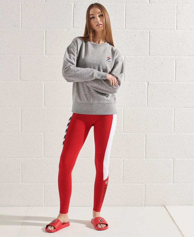 SUPERDRY Sportstyle Essential Crew Sweatshirt Optic 1 SUPERDRY Sportstyle Essential Crew Sweatshirt Optic