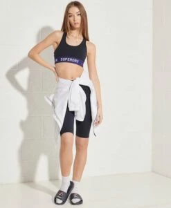 SUPERDRY Sportstyle Essential Crop Top Deep Navy