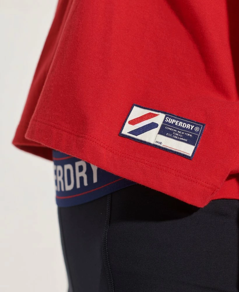 SUPERDRY Sportstyle Essential Crop Top Optic 3 SUPERDRY Sportstyle Essential Crop Top Optic - Image 3