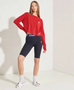 SUPERDRY Sportstyle Essential Crop Top Optic