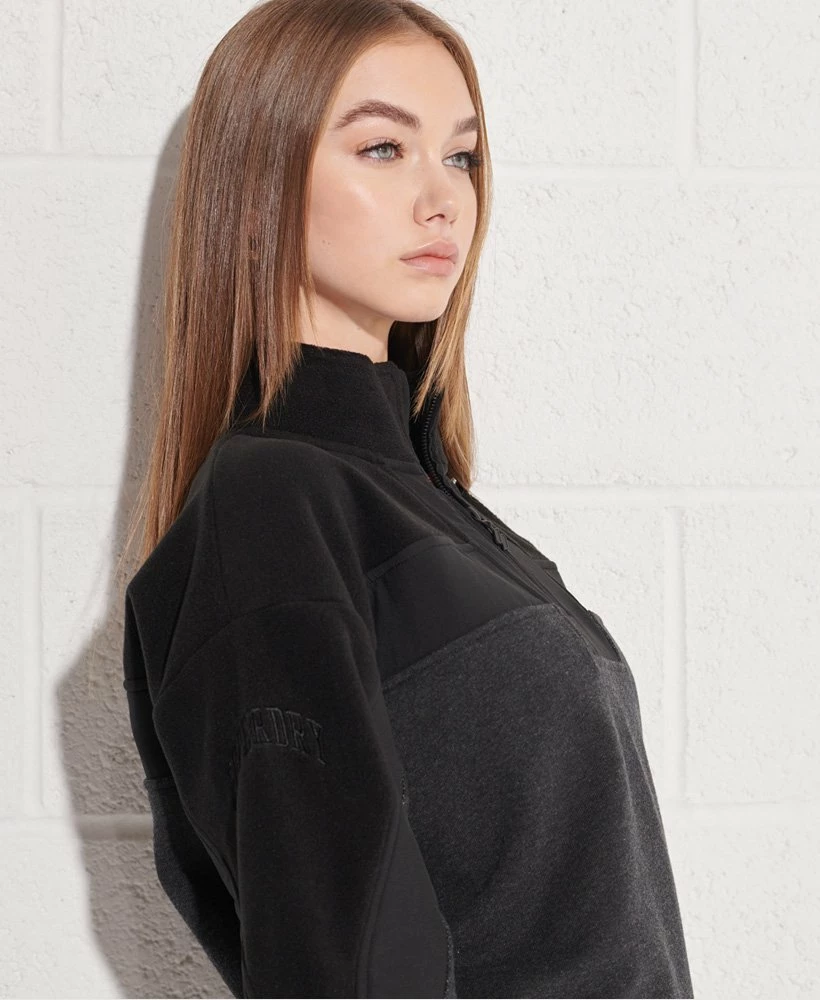 SUPERDRY Sportstyle Dolman 1/4 Zip Top Deep Navy 3 SUPERDRY Sportstyle Dolman 1/4 Zip Top Deep Navy - Image 3