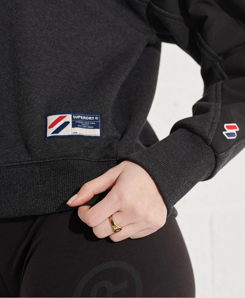 SUPERDRY Sportstyle Dolman 1/4 Zip Top Deep Navy 4 SUPERDRY Sportstyle Dolman 1/4 Zip Top Deep Navy - Image 4