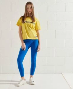 SUPERDRY Sportstyle Graphic Boxy T-Shirt Nautical Yellow