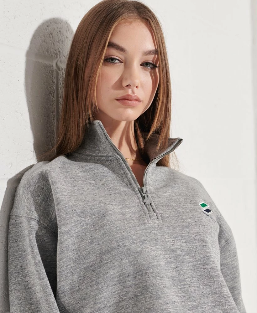 SUPERDRY Sportstyle Essential 1/4 Zip Top Nautical Yellow 2 SUPERDRY Sportstyle Essential 1/4 Zip Top Nautical Yellow - Image 2