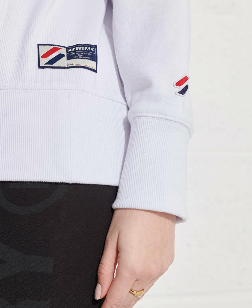 SUPERDRY Sportstyle Essential Crew Sweatshirt Dark Charcoal Marl 3 SUPERDRY Sportstyle Essential Crew Sweatshirt Dark Charcoal Marl - Image 3