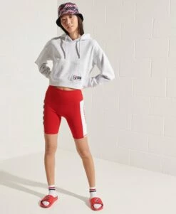 SUPERDRY Code Graphic Boxy Hoodie Ice Marl