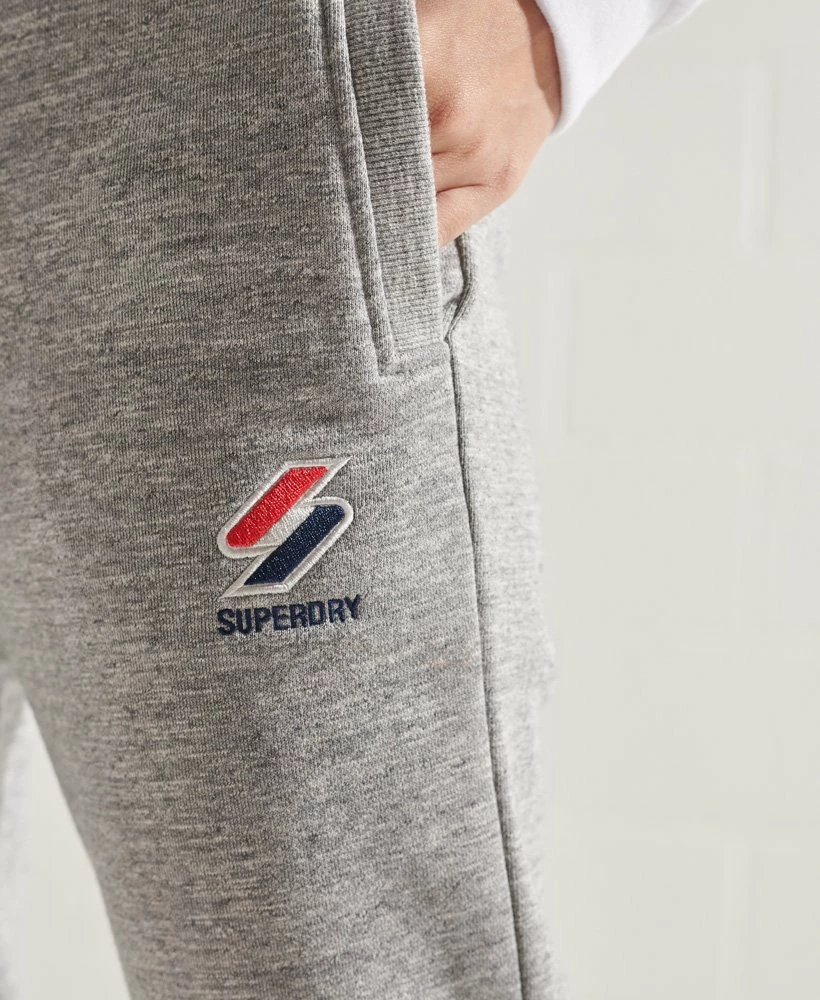 SUPERDRY Sportstyle Joggers Grey Slub Grindle 3 SUPERDRY Sportstyle Joggers Grey Slub Grindle - Image 3