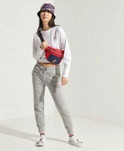 SUPERDRY Sportstyle Joggers Grey Slub Grindle