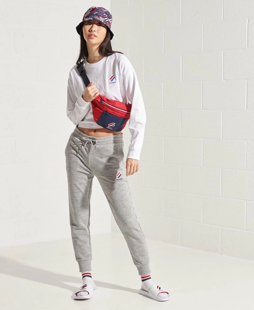 SUPERDRY Sportstyle Joggers Grey Slub Grindle 1 SUPERDRY Sportstyle Joggers Grey Slub Grindle