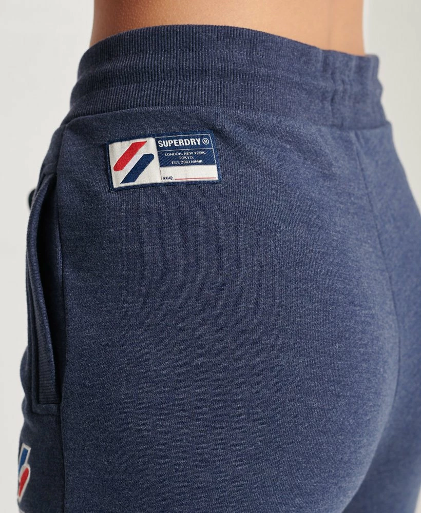 SUPERDRY Sportstyle Joggers Princedom Blue Marl 4 SUPERDRY Sportstyle Joggers Princedom Blue Marl - Image 4