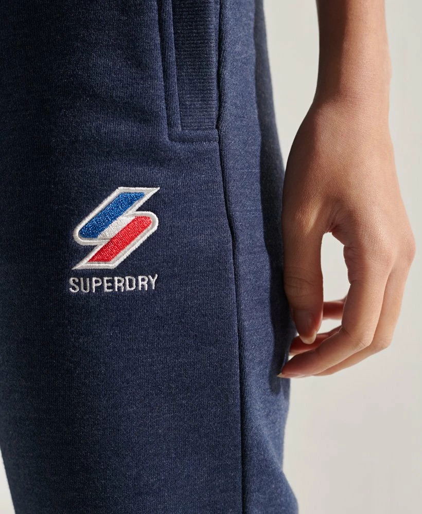 SUPERDRY Sportstyle Joggers Princedom Blue Marl 3 SUPERDRY Sportstyle Joggers Princedom Blue Marl - Image 3