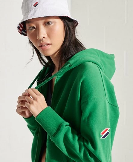 SUPERDRY Code Sportstyle Zip Hoodie Risk Red 8 SUPERDRY Code Sportstyle Zip Hoodie Risk Red - Image 8