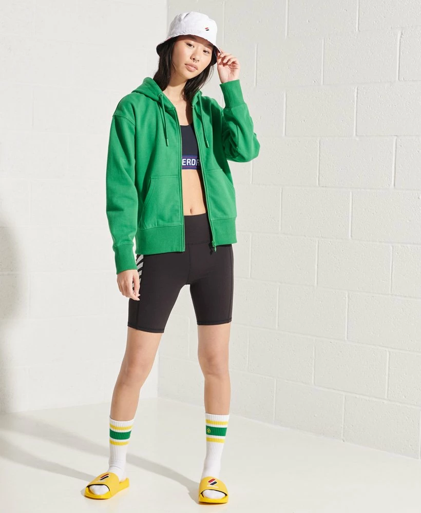 SUPERDRY Code Sportstyle Zip Hoodie Risk Red 2 SUPERDRY Code Sportstyle Zip Hoodie Risk Red - Image 2