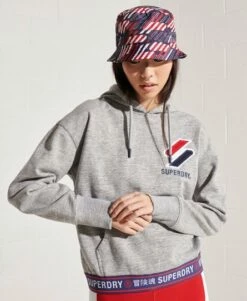 SUPERDRY Sportstyle Chenille Hoodie Grey Slub Grindle -Sportswear Sales 2022 upload9223368955665783503 1
