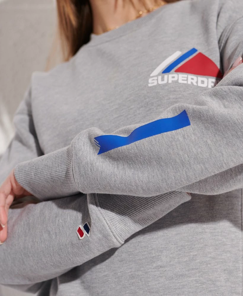 SUPERDRY Mountain Sport Crew Sweatshirt Optic 4 SUPERDRY Mountain Sport Crew Sweatshirt Optic - Image 4