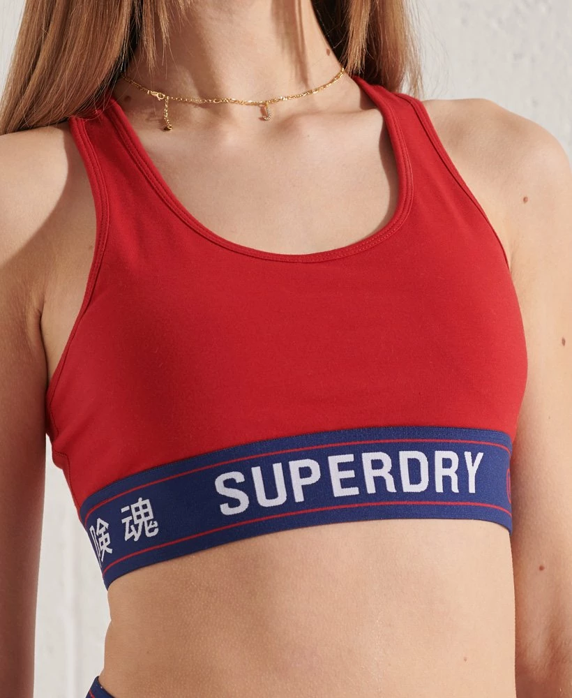 SUPERDRY Sportstyle Essential Crop Top Risk Red 5 SUPERDRY Sportstyle Essential Crop Top Risk Red - Image 5