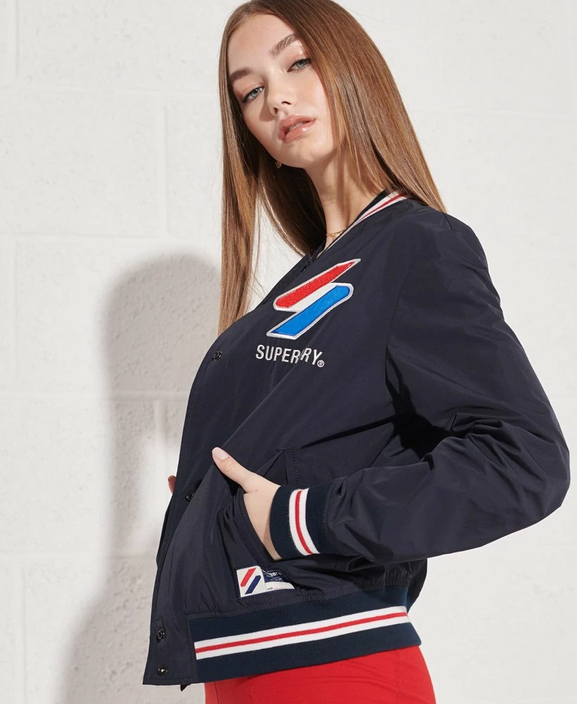 SUPERDRY Varsity Jacket Eclipse Navy 2 SUPERDRY Varsity Jacket Eclipse Navy - Image 2