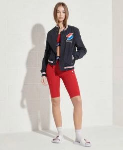 SUPERDRY Varsity Jacket Eclipse Navy