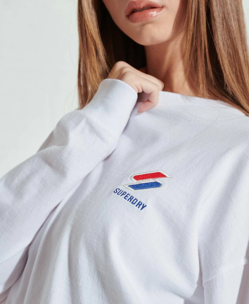 SUPERDRY Sportstyle Essential Crop Top Risk Red 3 SUPERDRY Sportstyle Essential Crop Top Risk Red - Image 3