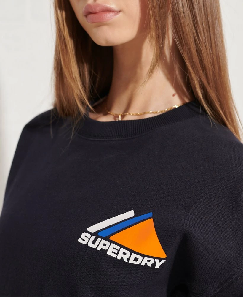 SUPERDRY Mountain Sport Crew Sweatshirt Royal 2 SUPERDRY Mountain Sport Crew Sweatshirt Royal - Image 2