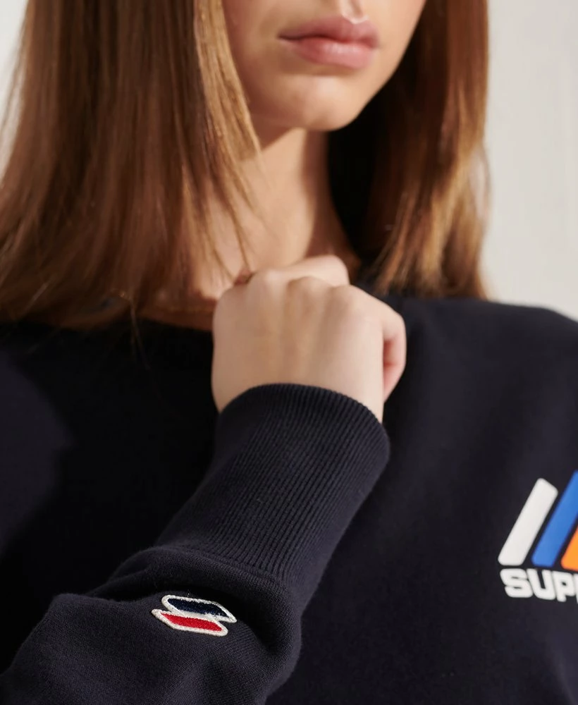 SUPERDRY Mountain Sport Crew Sweatshirt Royal 3 SUPERDRY Mountain Sport Crew Sweatshirt Royal - Image 3