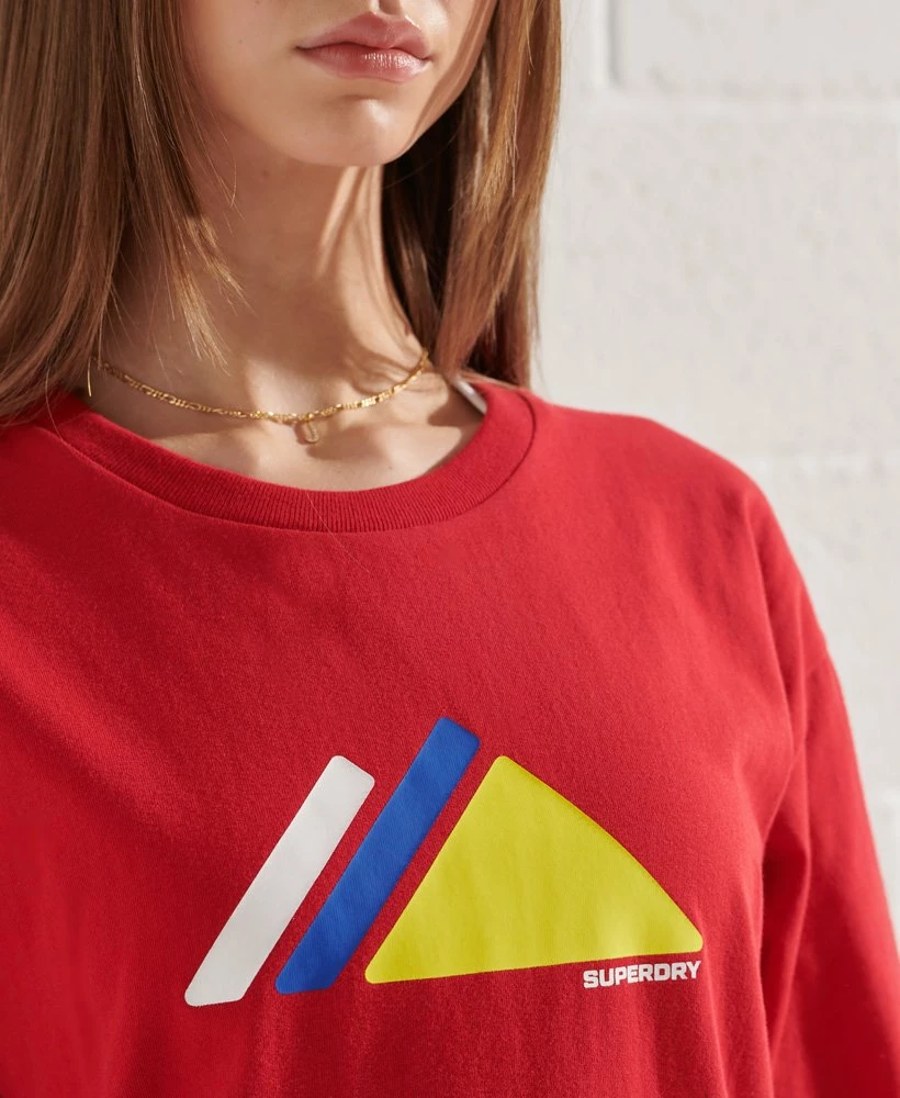 SUPERDRY Mountain Sport T-Shirt Grey Marl 2 SUPERDRY Mountain Sport T-Shirt Grey Marl - Image 2