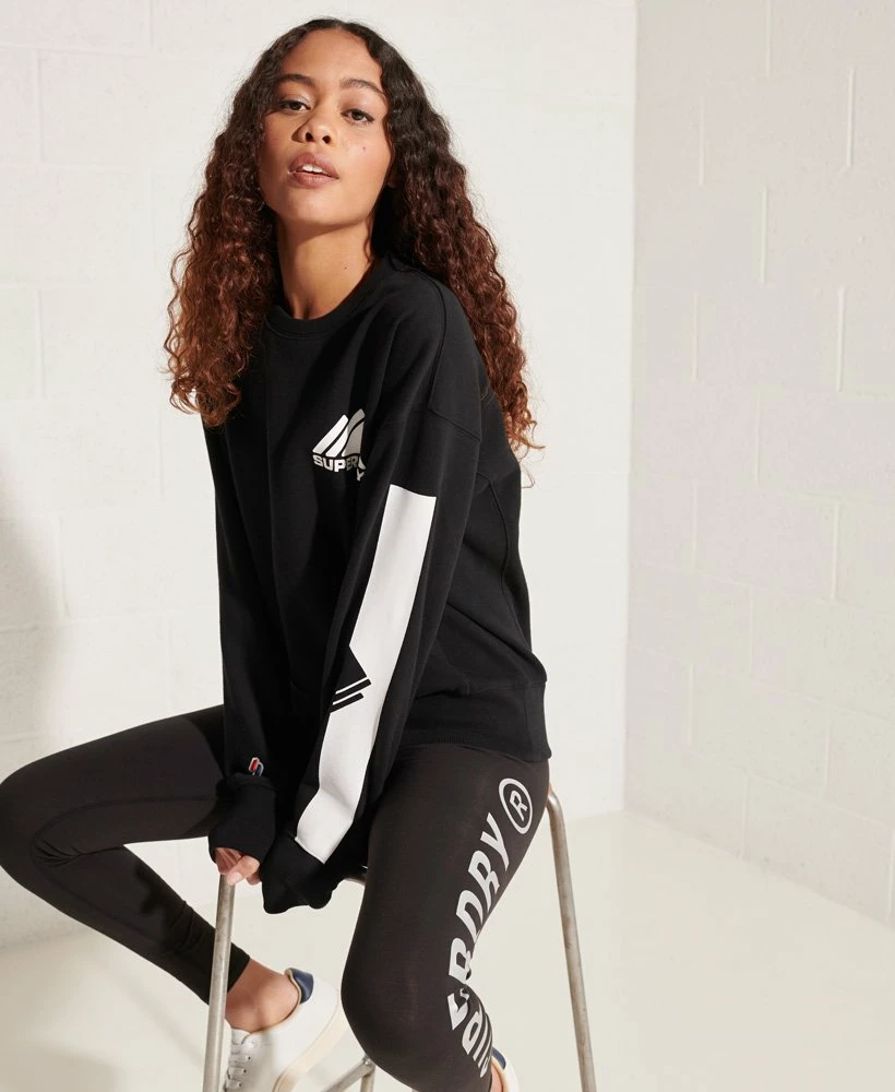 SUPERDRY Mountain Sport Mono Crew Sweatshirt Optic 4 SUPERDRY Mountain Sport Mono Crew Sweatshirt Optic - Image 4