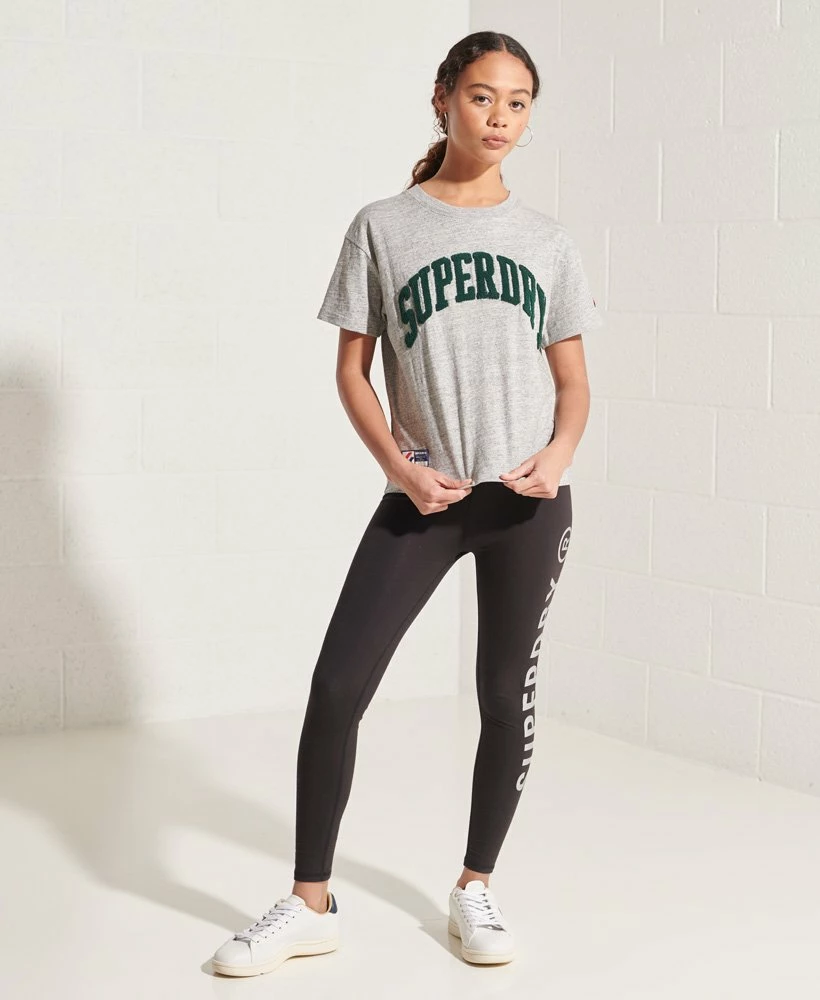 SUPERDRY Varsity Arch Boxy T-Shirt Optic 1 SUPERDRY Varsity Arch Boxy T-Shirt Optic