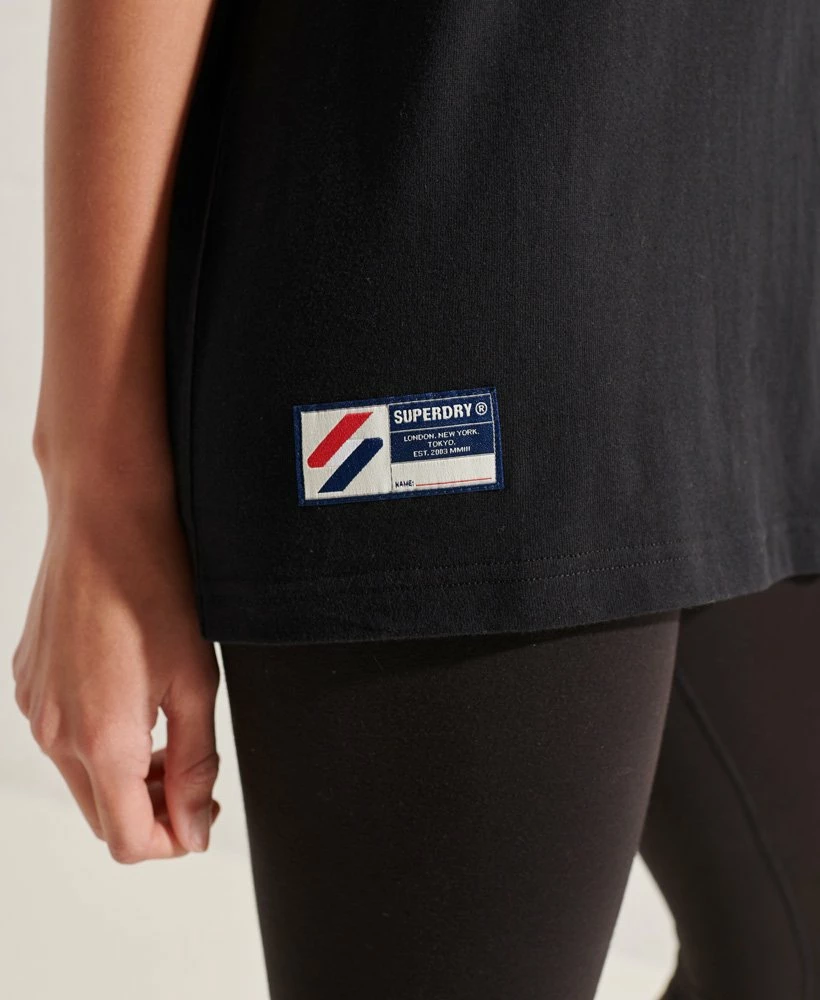 SUPERDRY Varsity Arch Mono T-Shirt Optic 4 SUPERDRY Varsity Arch Mono T-Shirt Optic - Image 4