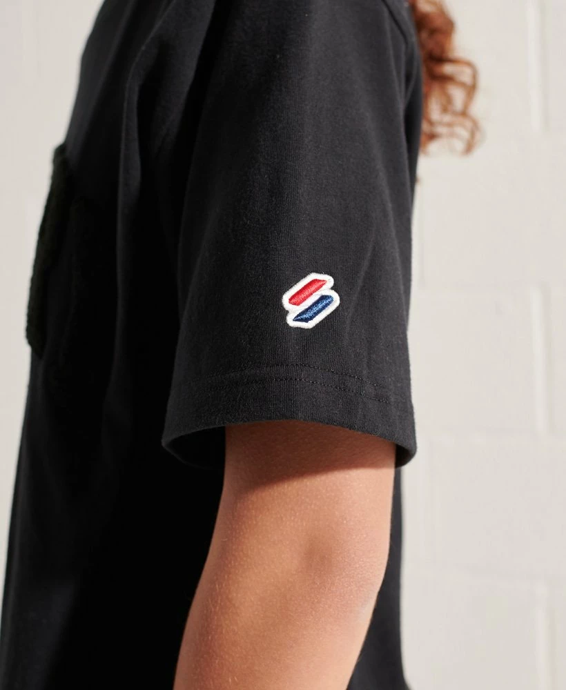 SUPERDRY Varsity Arch Mono T-Shirt Optic 3 SUPERDRY Varsity Arch Mono T-Shirt Optic - Image 3