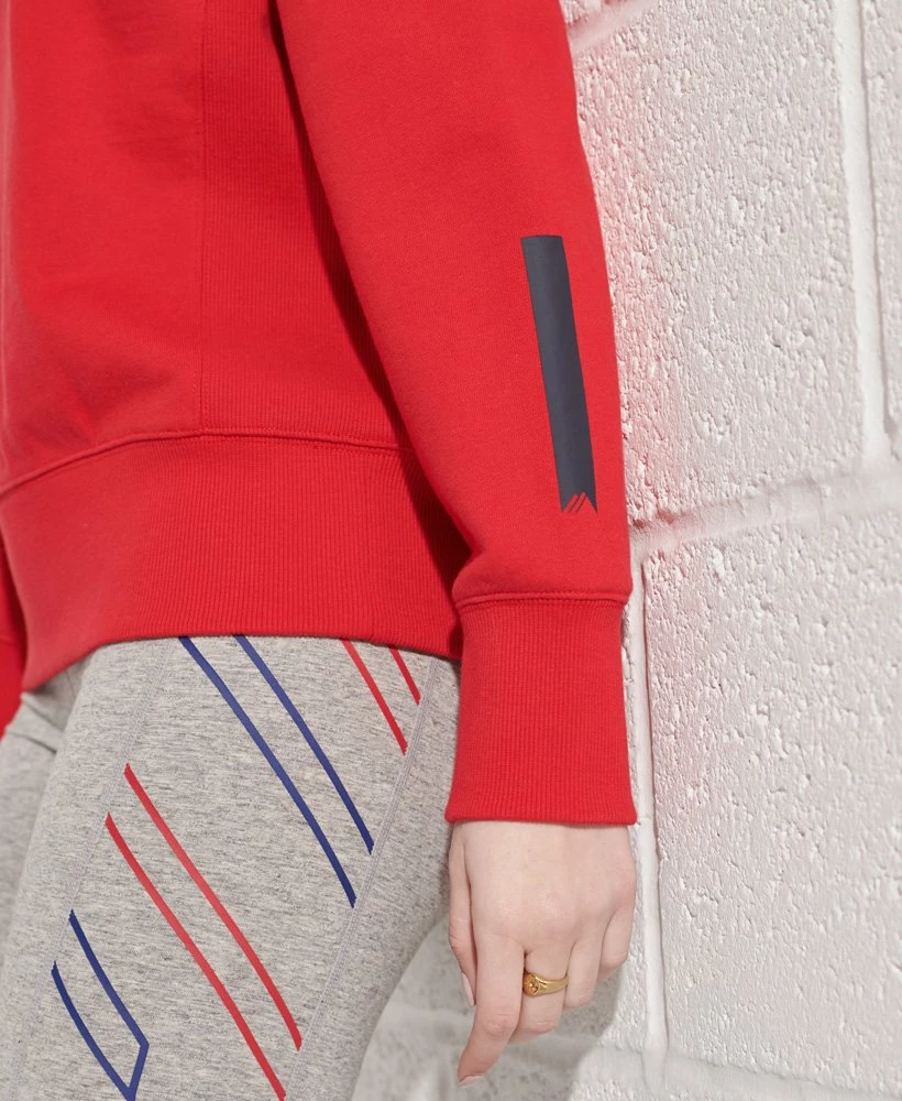 SUPERDRY Mountain Sport Crew Sweatshirt Grey Marl 4 SUPERDRY Mountain Sport Crew Sweatshirt Grey Marl - Image 4