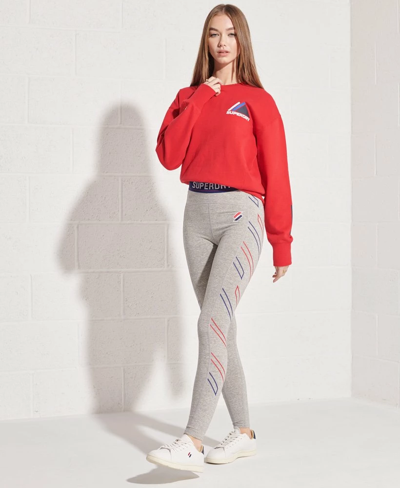 SUPERDRY Mountain Sport Crew Sweatshirt Grey Marl 1 SUPERDRY Mountain Sport Crew Sweatshirt Grey Marl