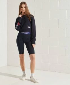 SUPERDRY Code Graphic Boxy Hoodie Ice Marl