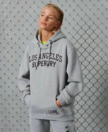 SUPERDRY Limited Edition City College Hoodie Grey Marl 2 10 SUPERDRY Limited Edition City College Hoodie Grey Marl 2 - Image 10