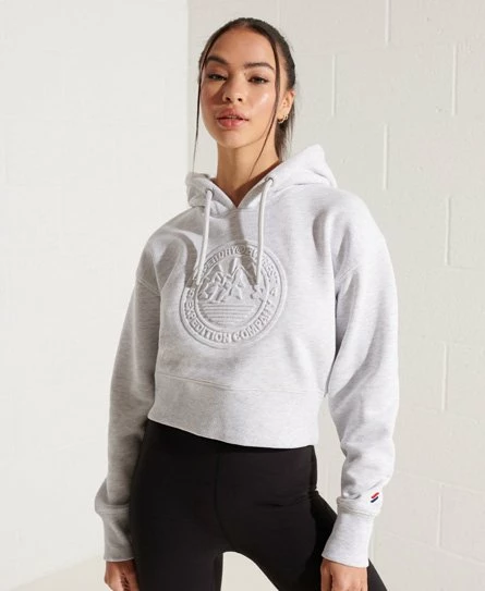 SUPERDRY Expedition Embossed Boxy Hoodie Black 8 SUPERDRY Expedition Embossed Boxy Hoodie Black - Image 8