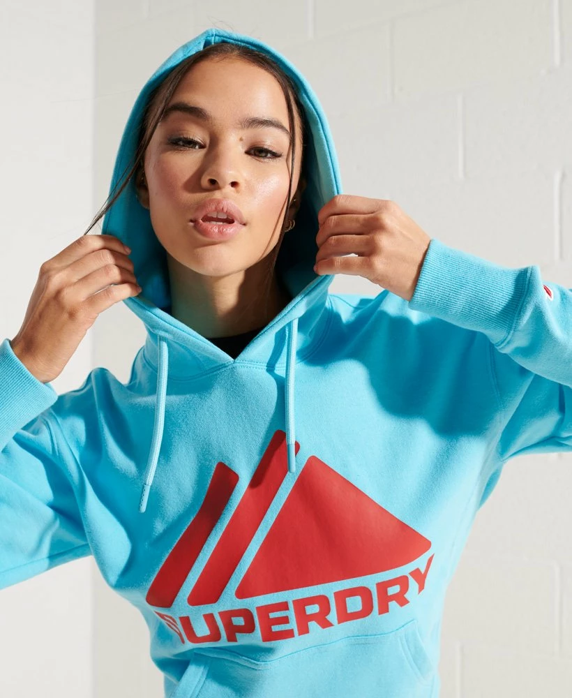 SUPERDRY Mountain Sport Mono Hoodie Aquamarine 3 SUPERDRY Mountain Sport Mono Hoodie Aquamarine - Image 3