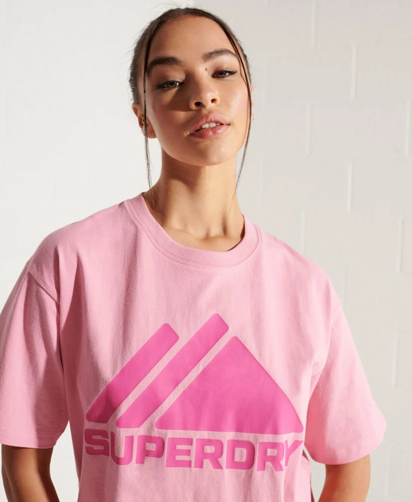 SUPERDRY Mountain Sport Mono T-Shirt Montauk Blush 2 SUPERDRY Mountain Sport Mono T-Shirt Montauk Blush - Image 2