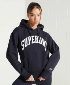 SUPERDRY Varsity Arch Mono Hoodie Ice Marl