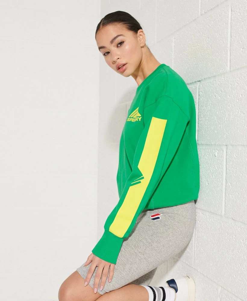 SUPERDRY Mountain Sport Mono Crew Sweatshirt Montauk Blush 2 SUPERDRY Mountain Sport Mono Crew Sweatshirt Montauk Blush - Image 2