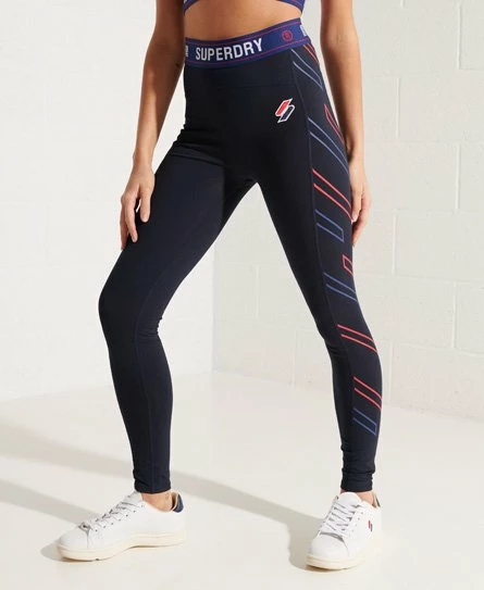 SUPERDRY Sportstyle Leggings Deep Navy/red 7 SUPERDRY Sportstyle Leggings Deep Navy/red - Image 7
