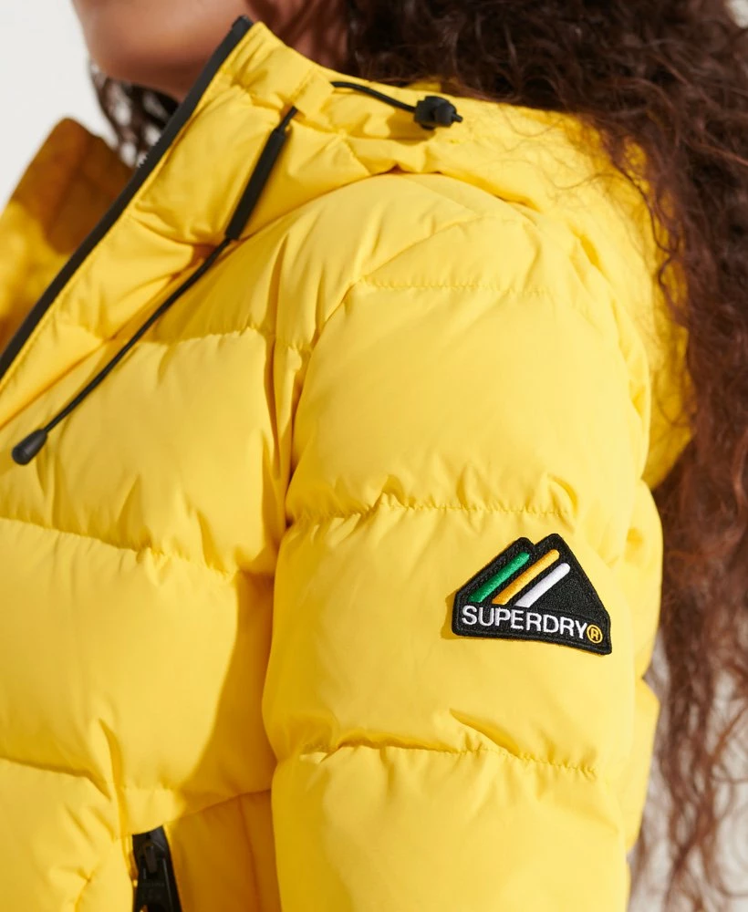 SUPERDRY Spirit Sports Down Puffer Jacket Nautical Yellow 3 SUPERDRY Spirit Sports Down Puffer Jacket Nautical Yellow - Image 3