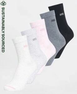 SUPERDRY Essential Socks 5 Pack Oatmeal/pink/greymarl/charcoalmarl/black -Sportswear Sales 2022 upload9223368955665857466