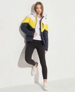 SUPERDRY Colour Block Fuji Jacket Matt Silver