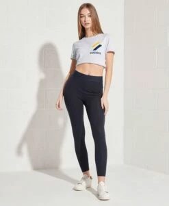 SUPERDRY Organic Cotton Sportstyle Chenille T-Shirt Black