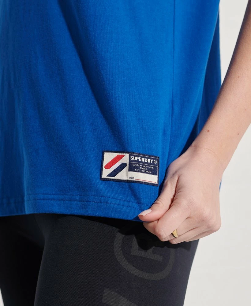 SUPERDRY Organic Cotton Sportstyle Chenille T-Shirt Black 3 SUPERDRY Organic Cotton Sportstyle Chenille T-Shirt Black - Image 3