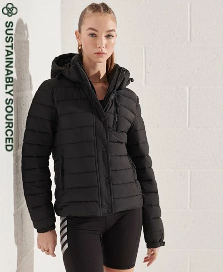 SUPERDRY Classic Fuji Padded Jacket Grey Marl 5 SUPERDRY Classic Fuji Padded Jacket Grey Marl - Image 5