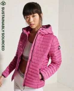 SUPERDRY Core Down Jacket Hot Pink -Sportswear Sales 2022 upload9223368955665859152