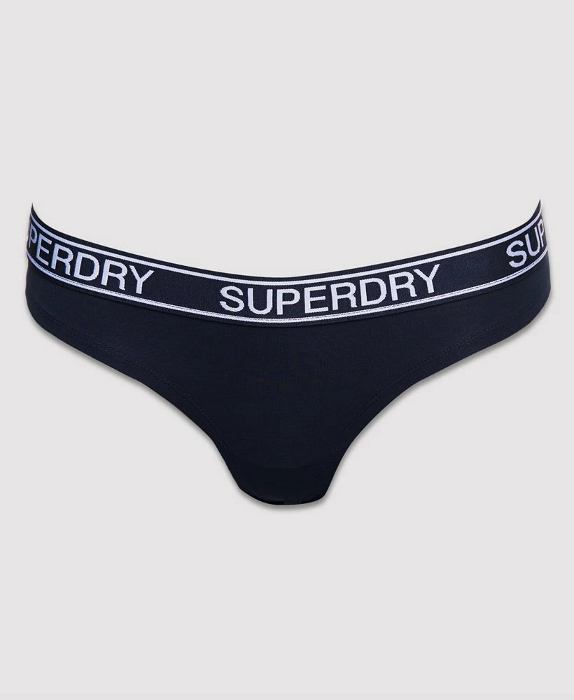 SUPERDRY Organic Cotton Grace Super Briefs Double Pack Rouge Red/downhill Navy 4 SUPERDRY Organic Cotton Grace Super Briefs Double Pack Rouge Red/downhill Navy - Image 4